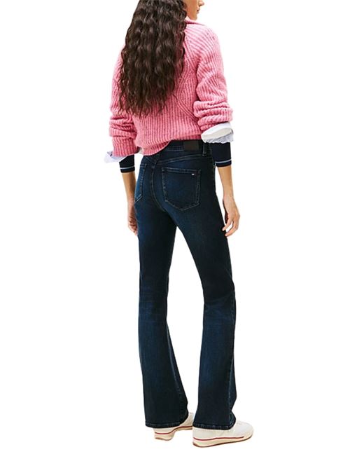 Jeans Sylvia skinny fit a campana e vita alta Tommy Jeans | DW0DW218251BK